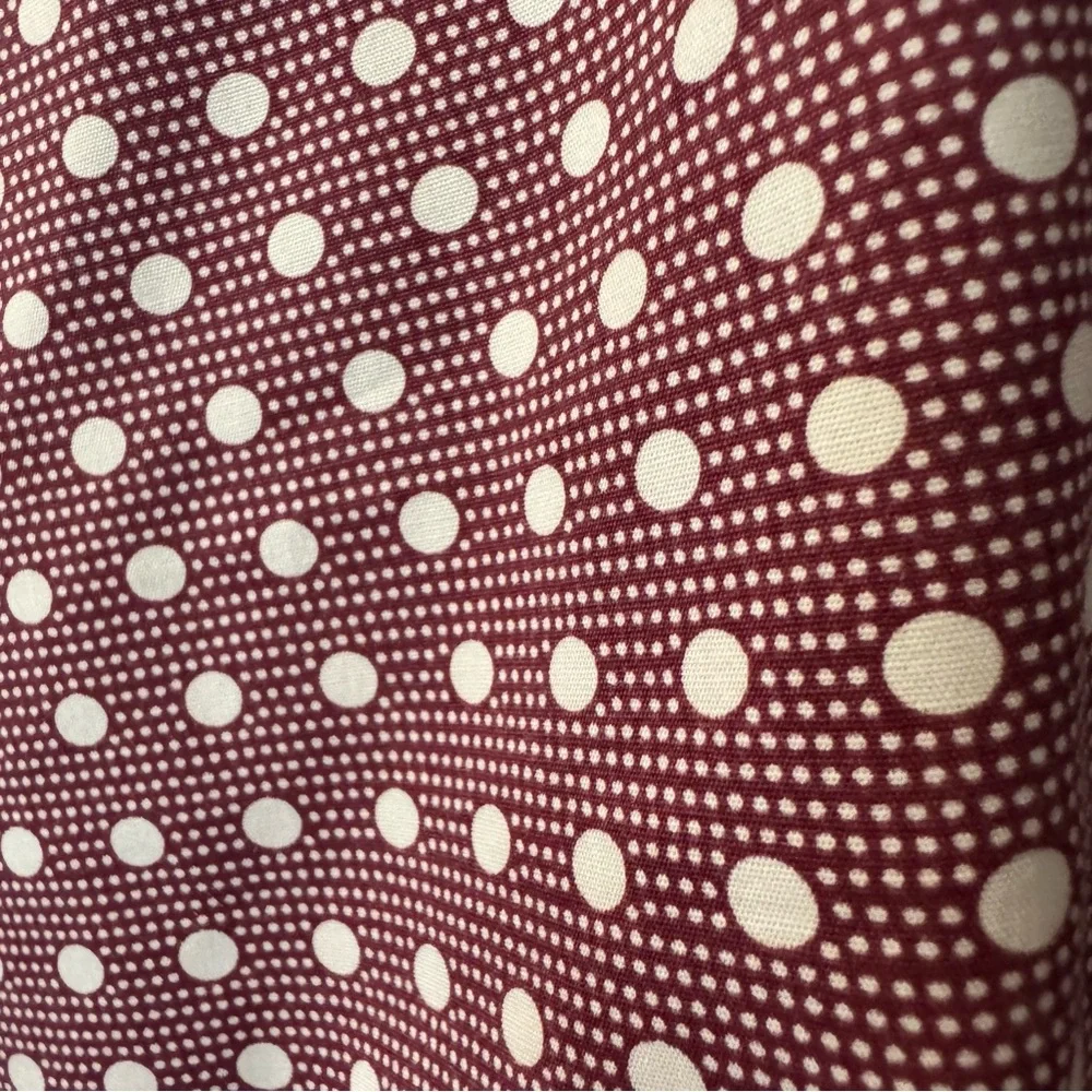 Stacy Adams Burgundy Polka Dot Dress Shirt – Size 18.5/37 $22 - Picture 5 of 6